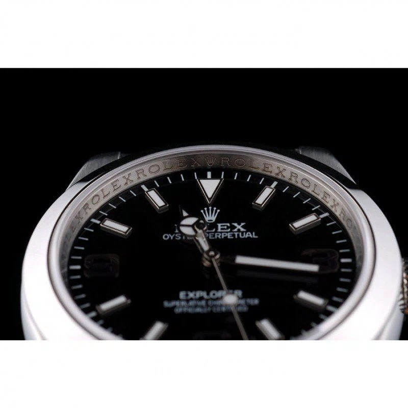 Superclone Explorer schwarzes Zifferblatt 42002 Profilansicht