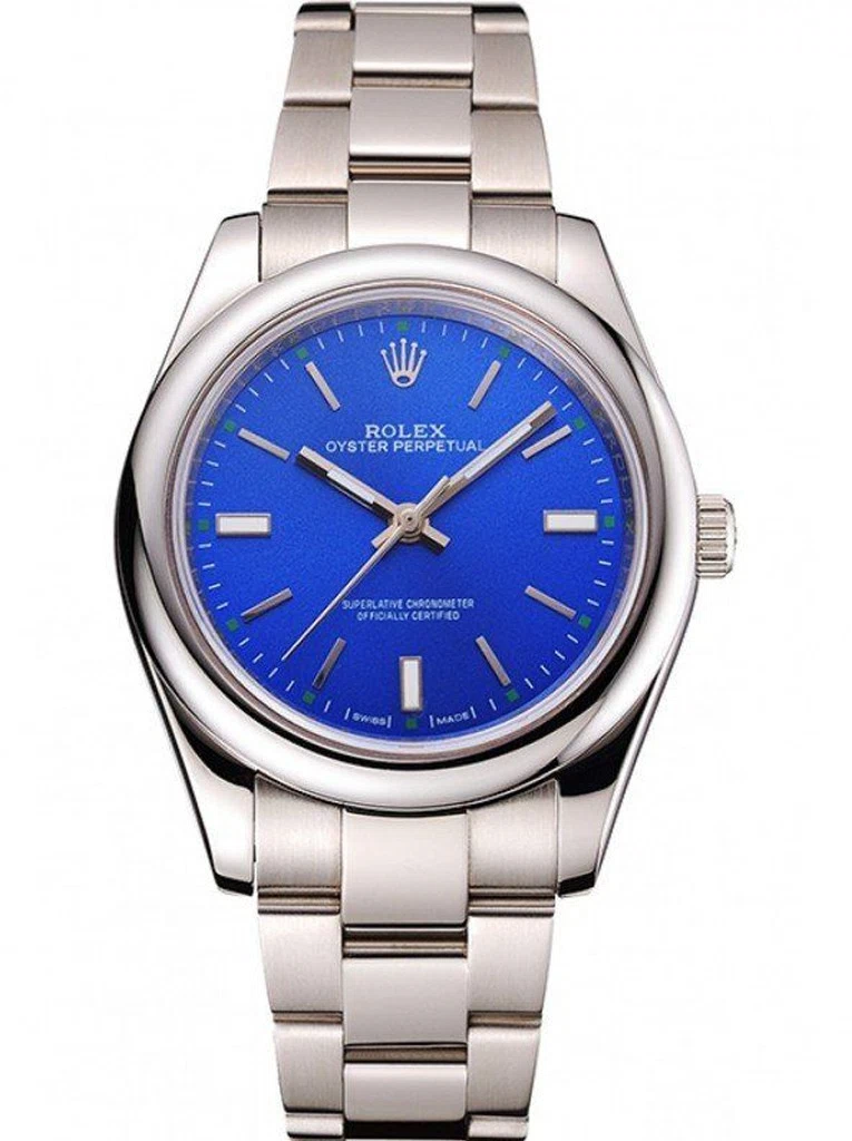 Oyster Perpetual Date blaues Zifferblatt REP016835