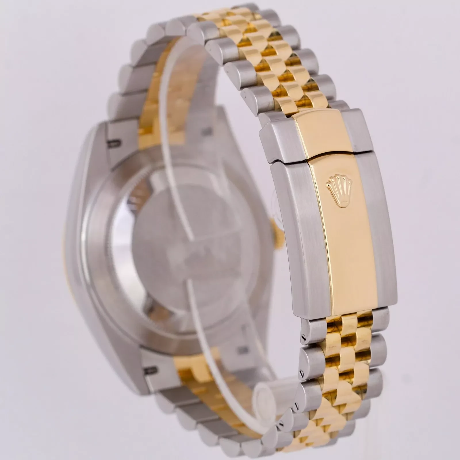Superclone Datejust rhodiumfarbenes Zifferblatt 126333 "Wimbledon" Geriffelt / Jubilee Designdetail