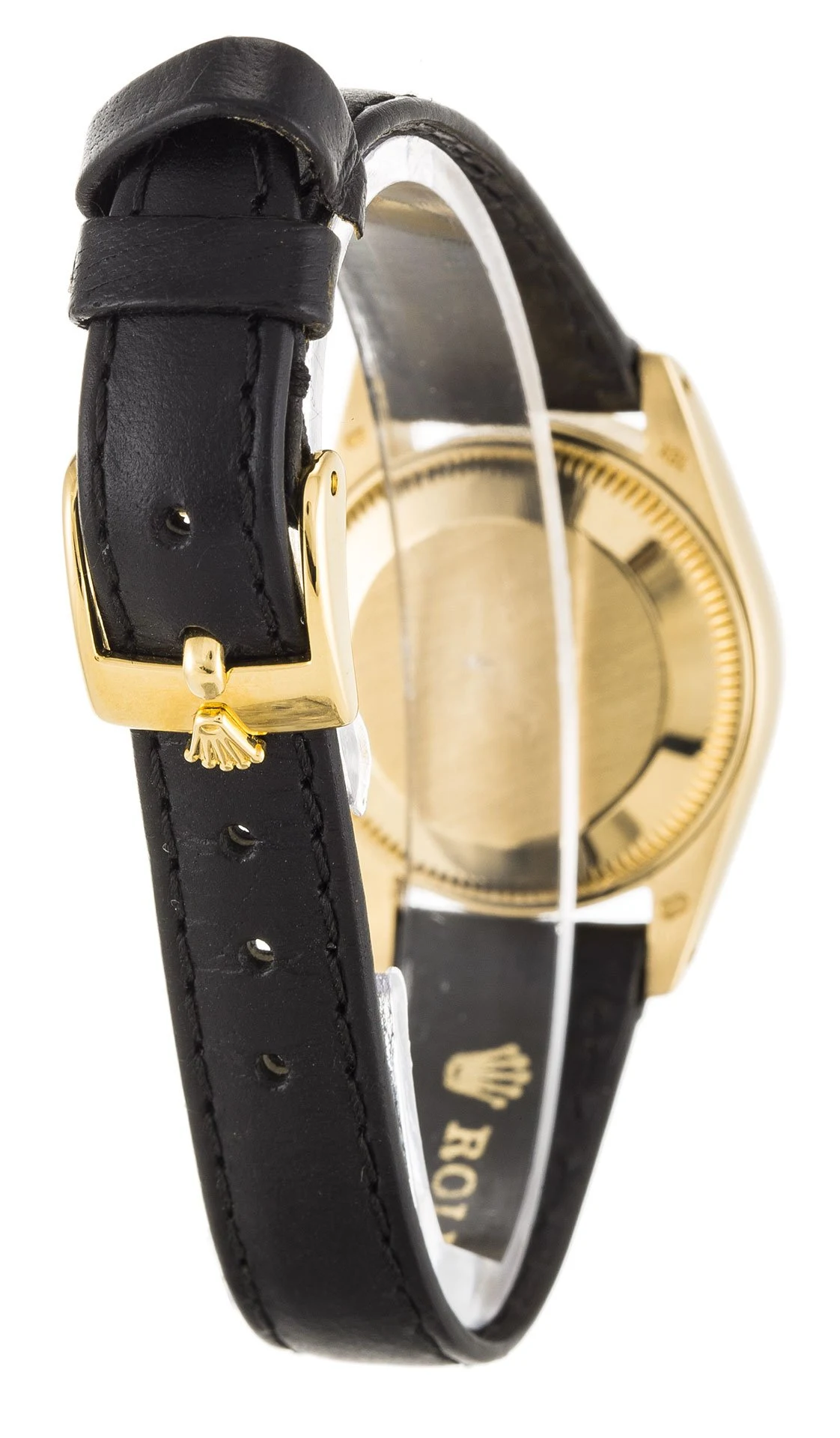 Lady-Datejust champagnerfarbenes Zifferblatt 6917 Schrägansicht