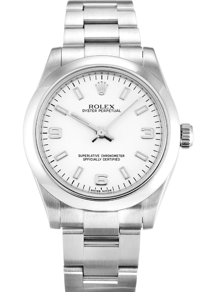 Oyster Perpetual Lady weißes Zifferblatt 177200-2