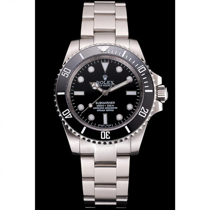 Superclone Submariner schwarzes Zifferblatt 114060 Perspektivansicht