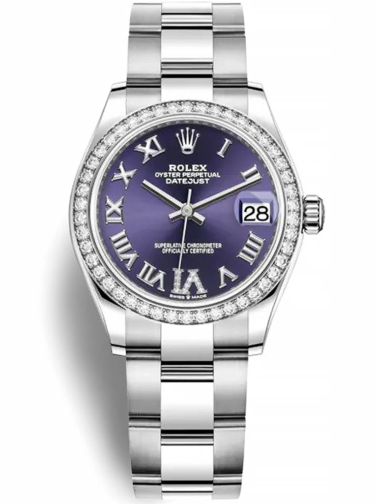 Datejust auberginefarbenes Zifferblatt 278384RBR