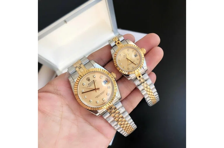 Datejust Roségold/Edelstahl Jubilee Gold/Zifferblatt