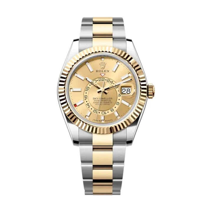 Superclone Sky-Dweller champagnerfarbenes Zifferblatt 336933
