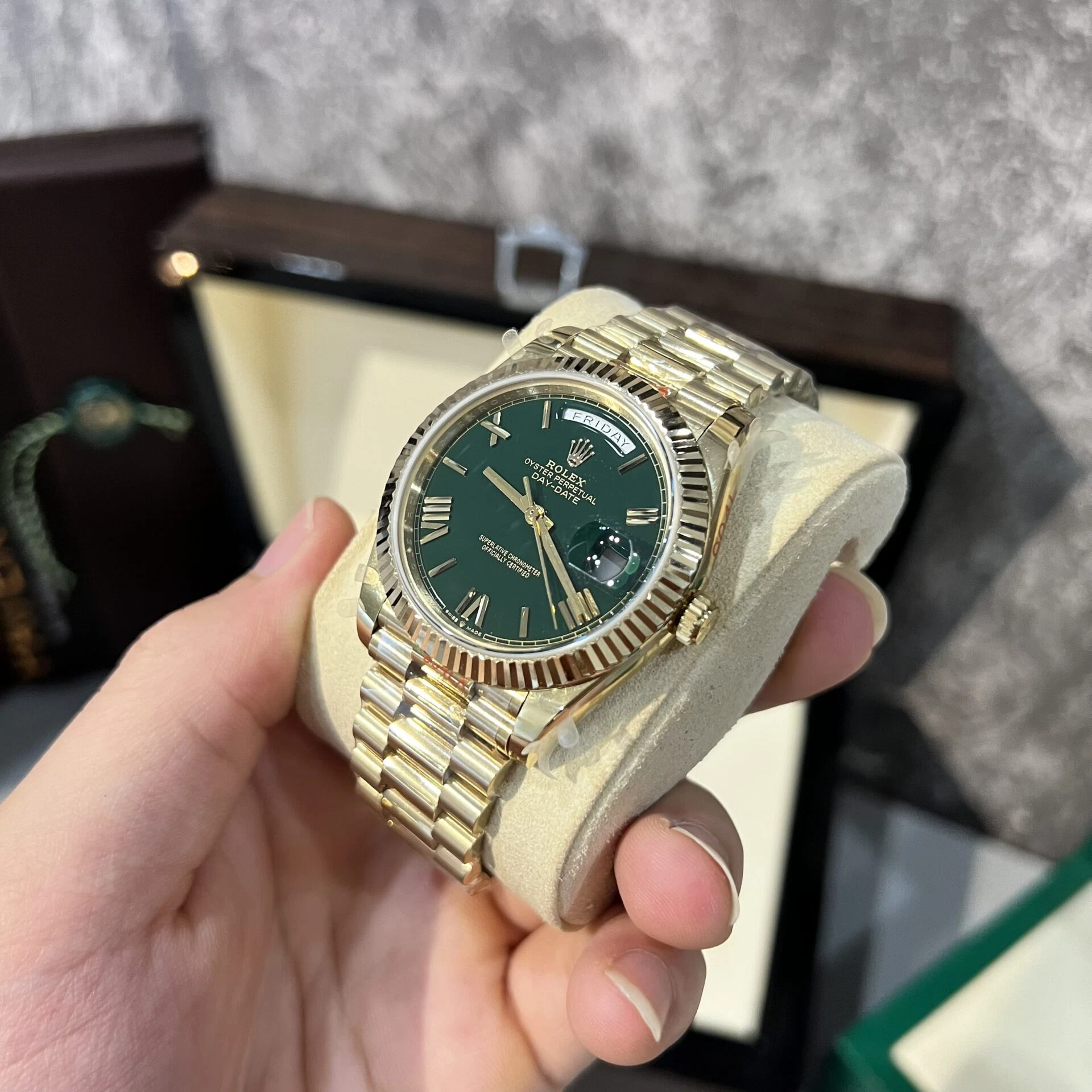 Rolex Day-Date grünes Zifferblatt 228238-0061 40 mm – Superclone – Bild 3