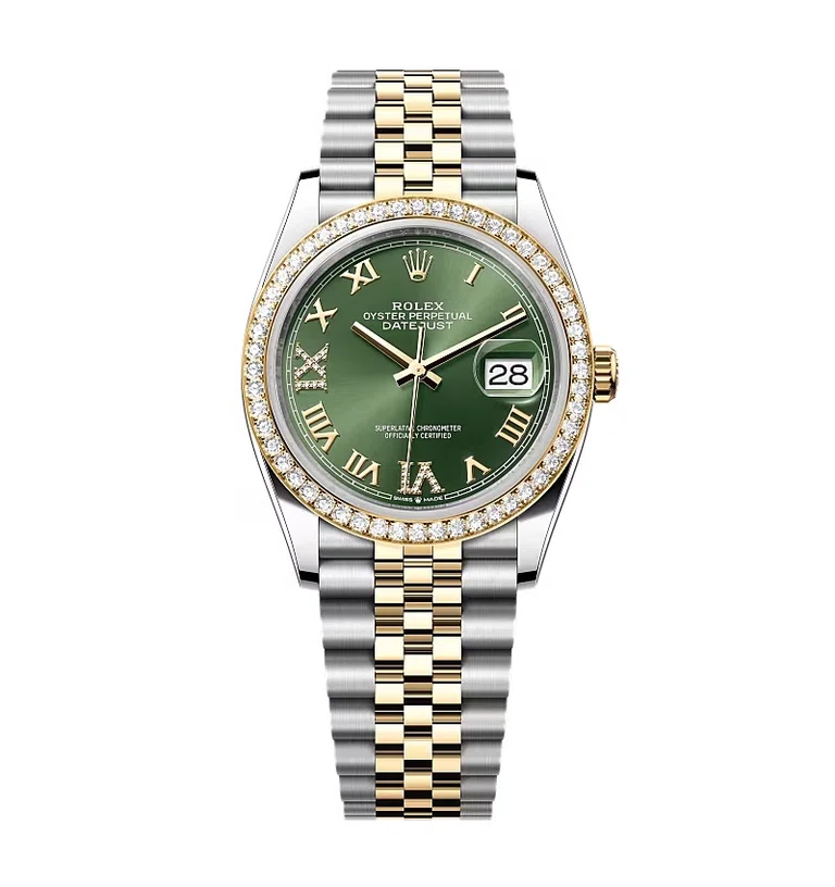 Rolex Datejust schiefergraues Zifferblatt mit Diamantbesatz 126283RBR-0011 36 mm