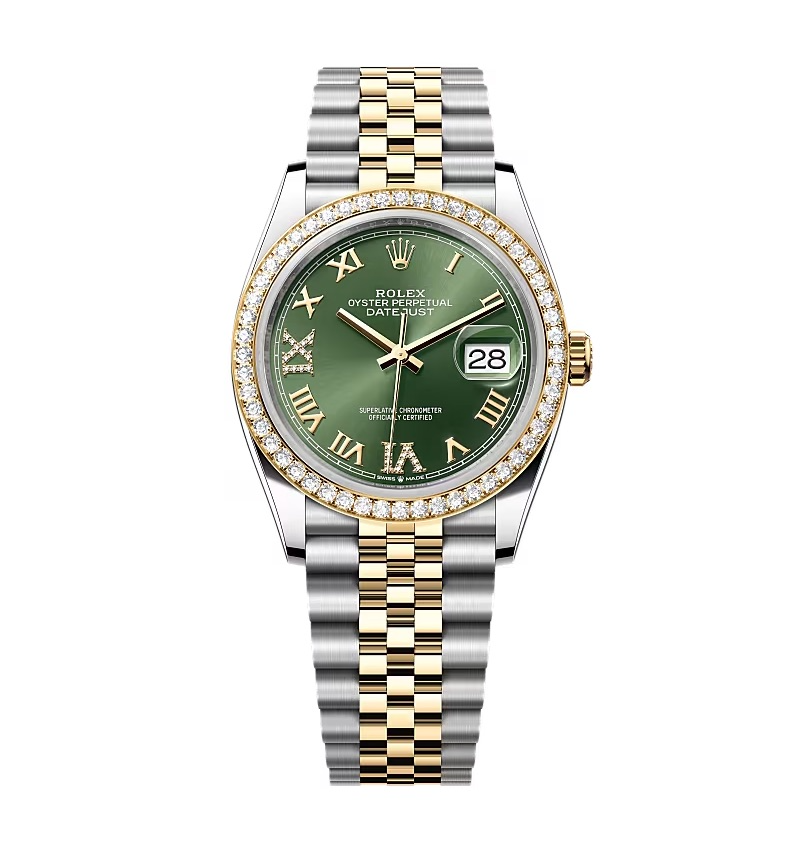 Rolex Datejust schiefergraues Zifferblatt mit Diamantbesatz 126283RBR-0011 36 mm