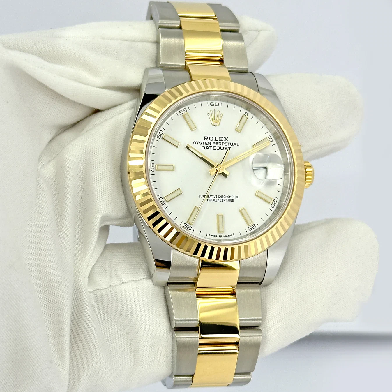 Rolex Datejust weißes Zifferblatt 126333-0015 41 mm – Bild 2