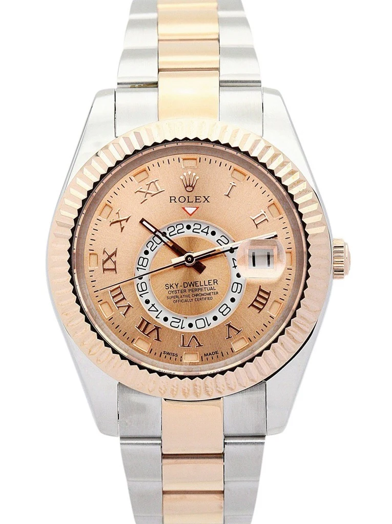 Sky-Dweller champagnerfarbenes Zifferblatt 326938-3