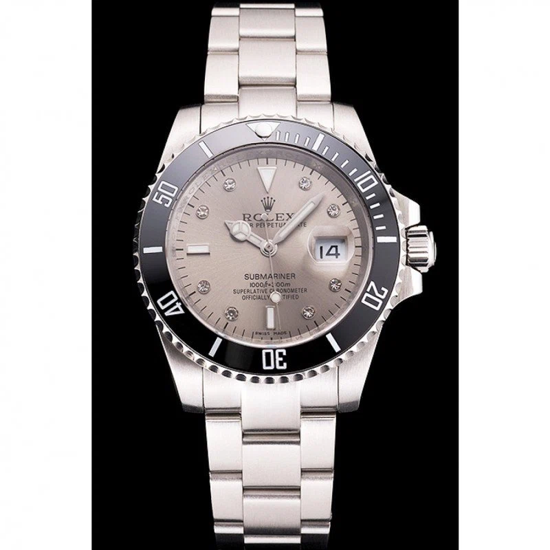 Superclone Submariner silberfarbenes Zifferblatt PR16233S Perspektivansicht