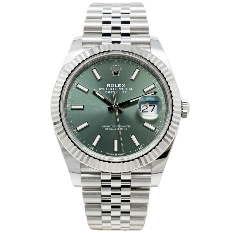 Rolex Datejust grünes Zifferblatt 126334 Jubilee 41 mm – Replik