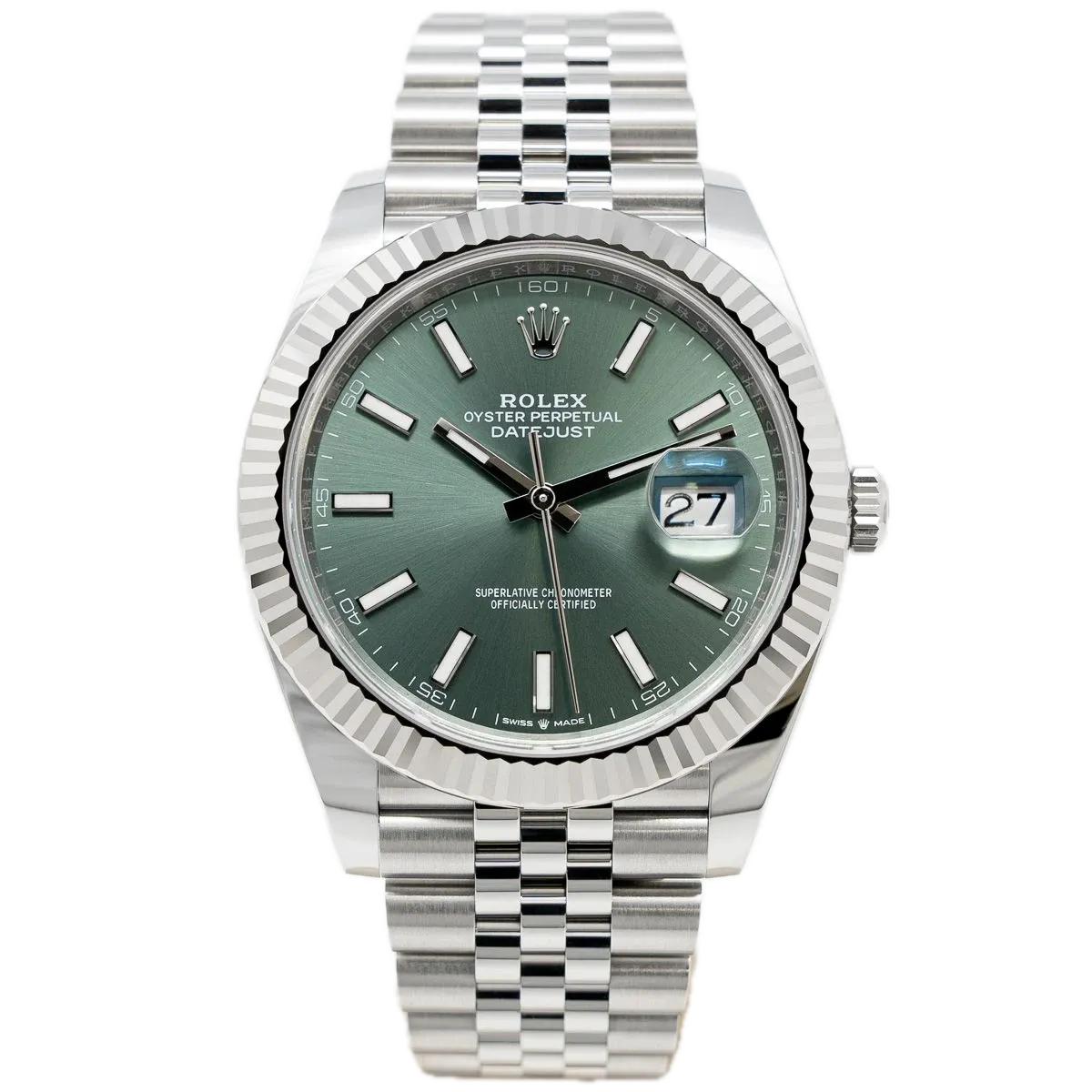 Rolex Datejust grünes Zifferblatt 126334 Jubilee 41 mm – Replik