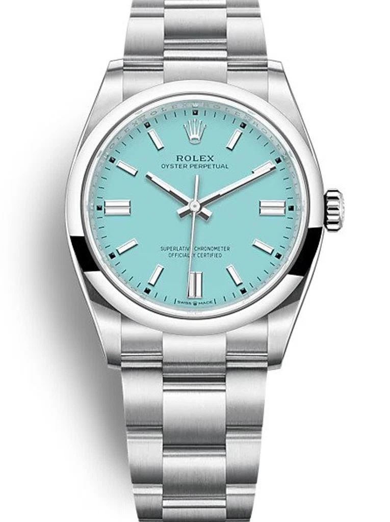Oyster Perpetual tiffanyblaues Zifferblatt 126000