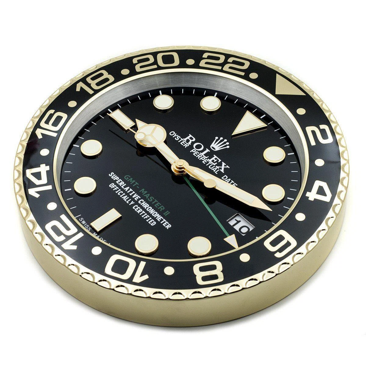 Wanduhr – GMT MASTER II Gold Nahaufnahme