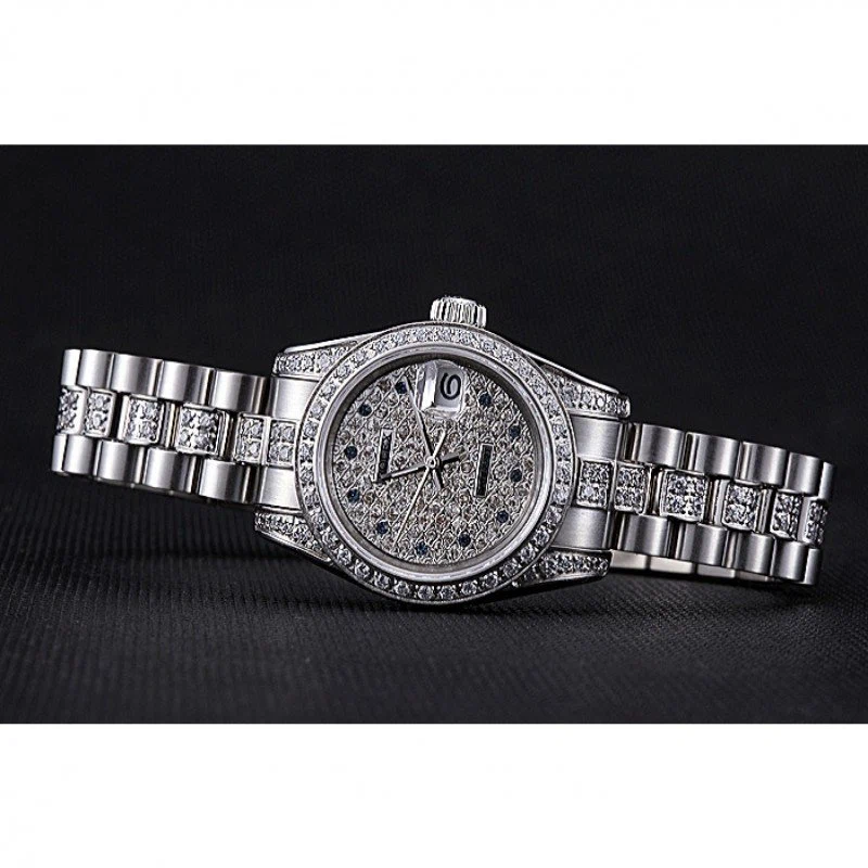 Superclone Datejust silberfarbenes Zifferblatt 622021 Designdetail