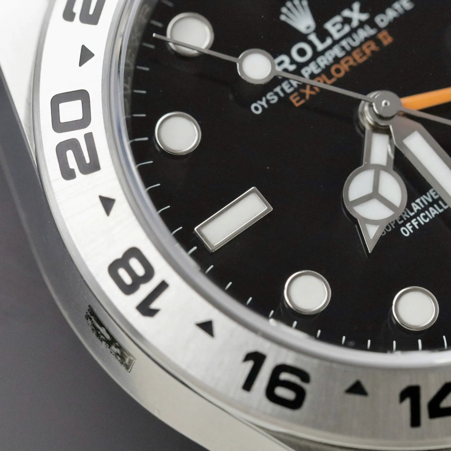 Explorer II schwarzes Zifferblatt Oyster Armband
