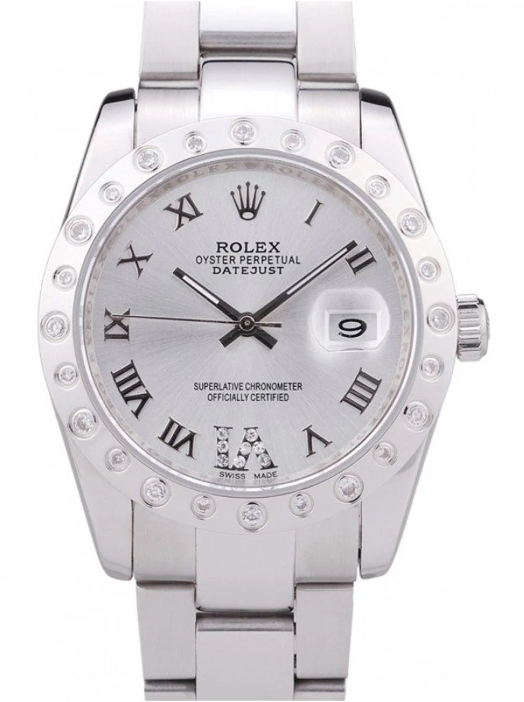 Datejust silberfarbenes Zifferblatt 7468