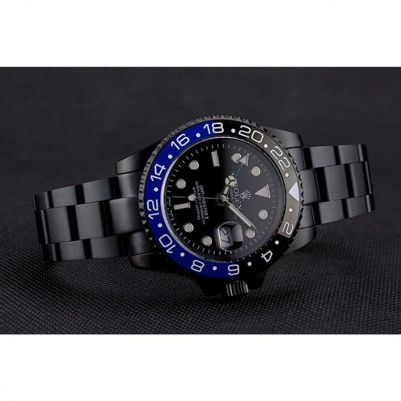 Superclone GMT-Master II schwarzes Zifferblatt PR18239 Nahaufnahme