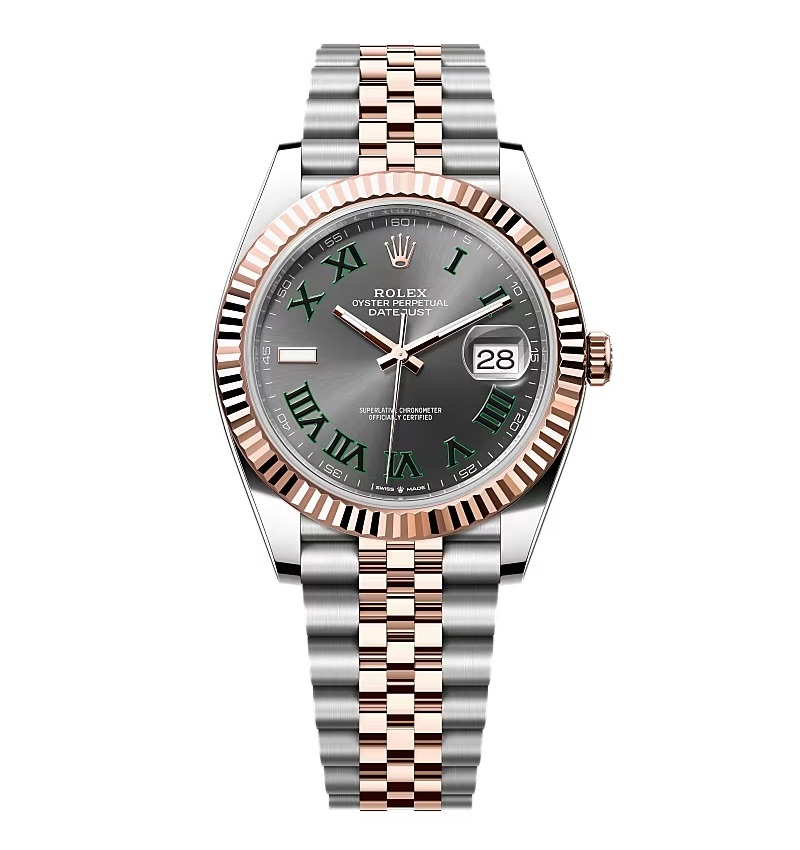 Rolex Datejust schiefergraues Zifferblatt mit römischen Indizes 126331-0016 41 mm