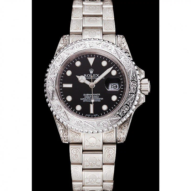 Superclone Submariner schwarzes Zifferblatt 1454093 Perspektivansicht