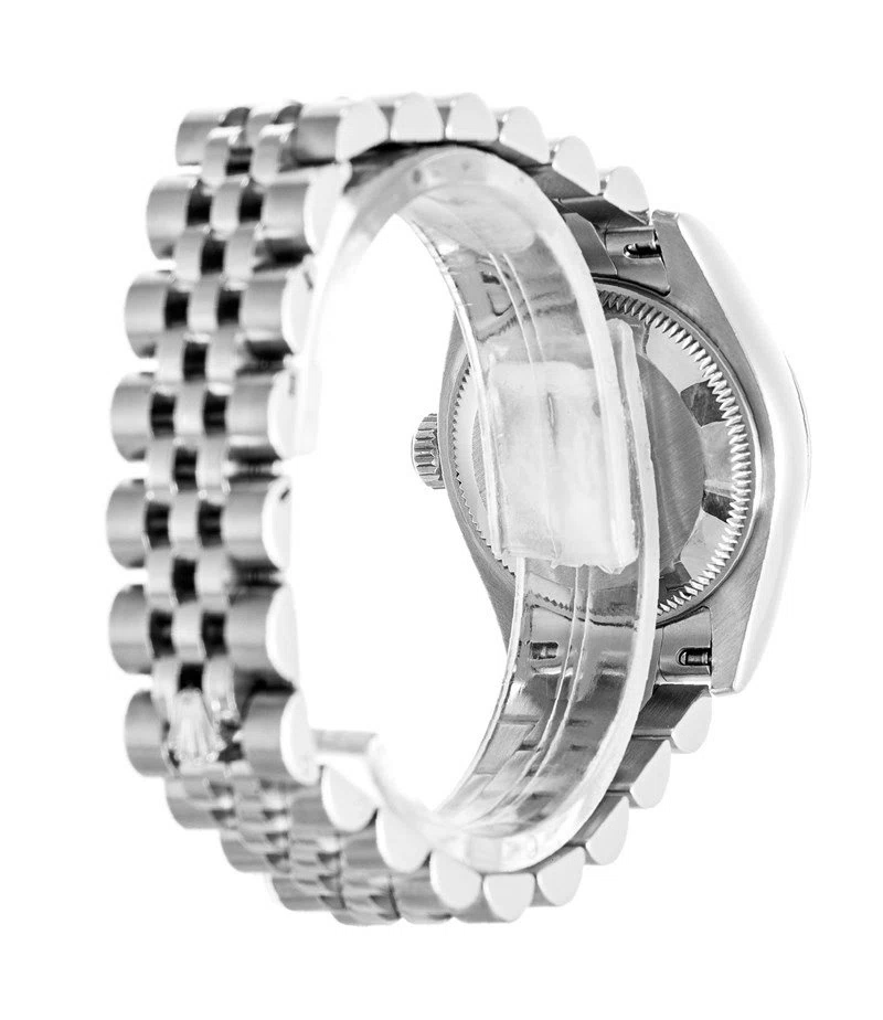 Datejust schwarzes Zifferblatt 179174 Schrägansicht