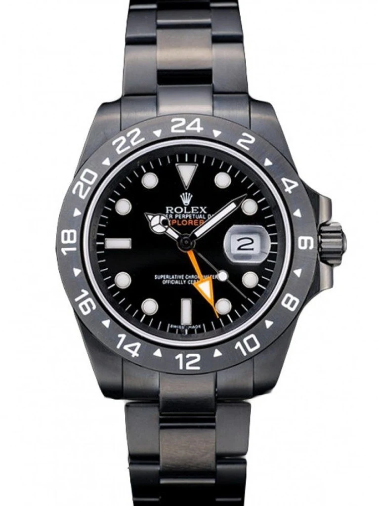 Superclone Explorer schwarzes Zifferblatt 98239