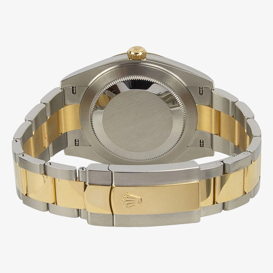 Datejust II rhodiumfarbenes Zifferblatt 126333 "Wimbledon" Bicolor Oyster Schrägansicht