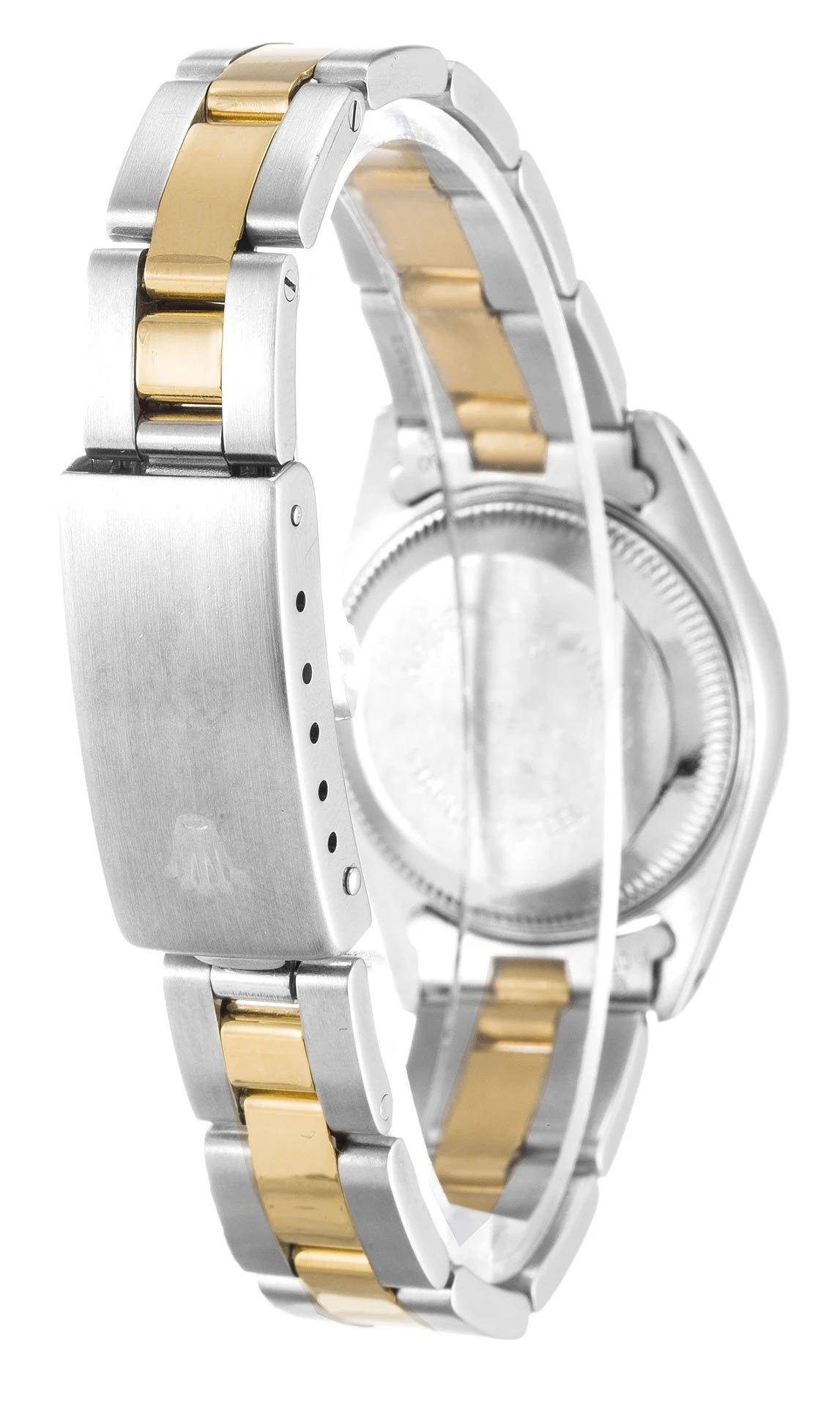 Lady-Datejust champagnerfarbenes Zifferblatt 69173 Schrägansicht