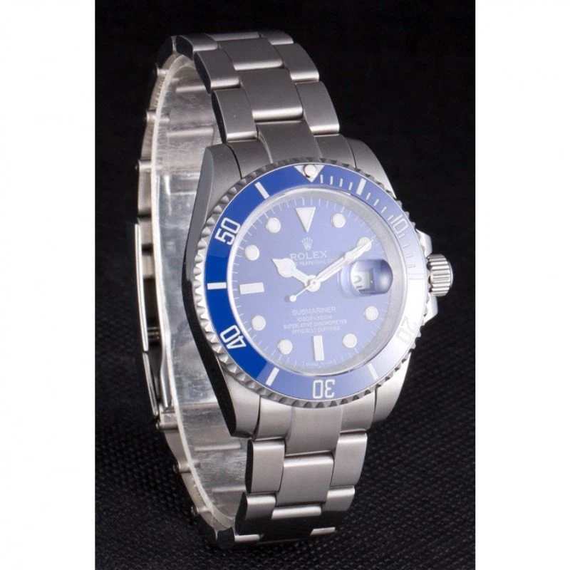 Superclone Submariner blaues Zifferblatt SRL50 Schrägansicht