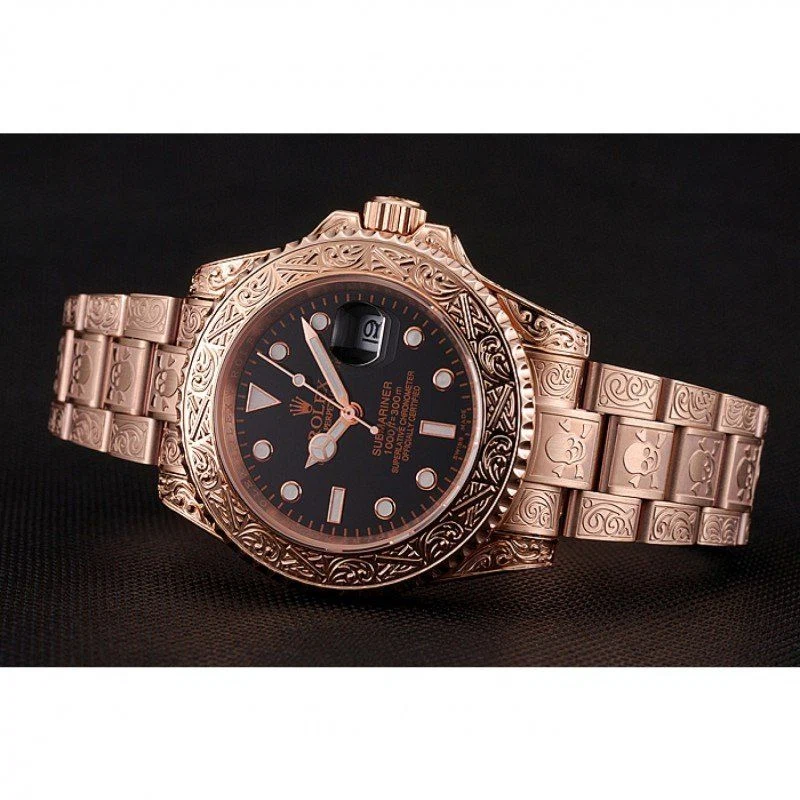 Superclone Submariner schwarzes Zifferblatt 1454086 Nahaufnahme