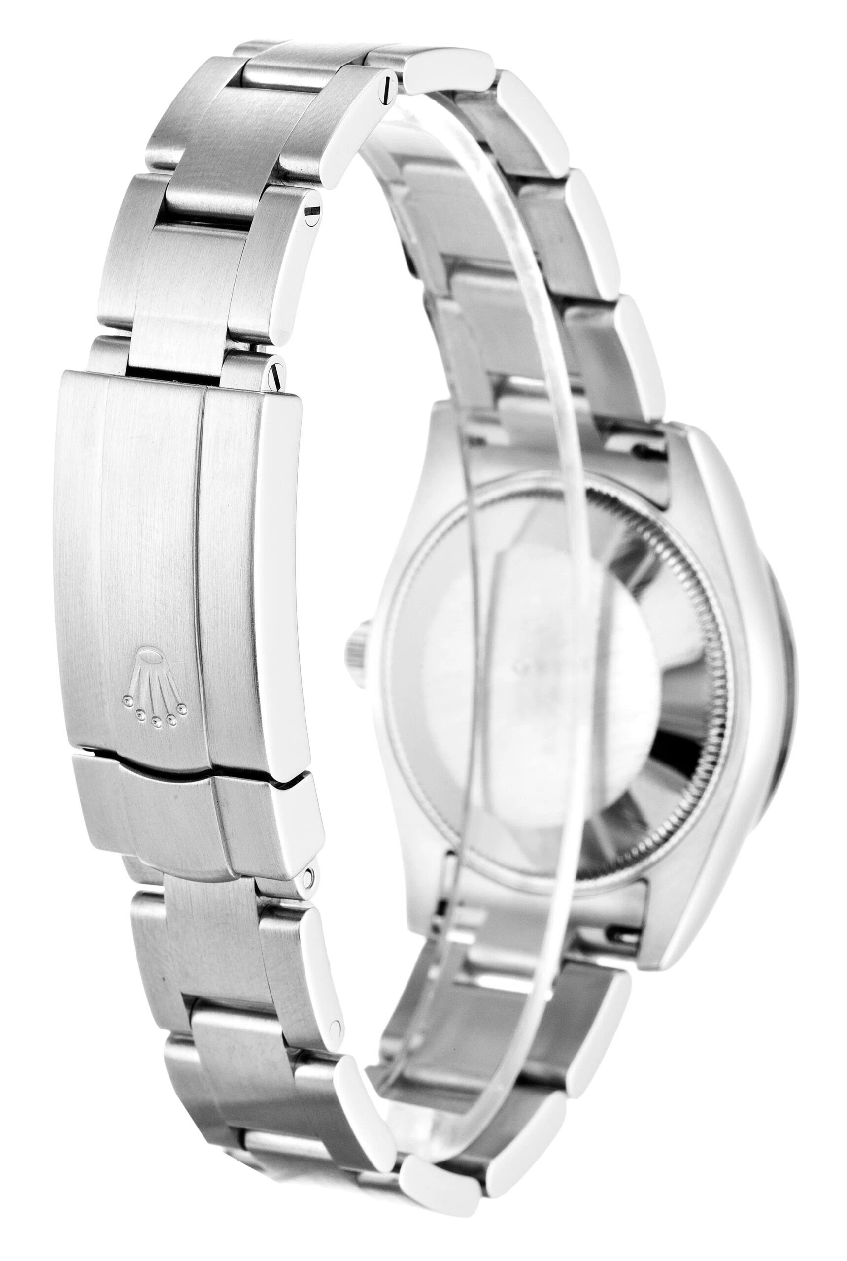 Oyster Perpetual Lady weißes Zifferblatt 177200-2 Schrägansicht