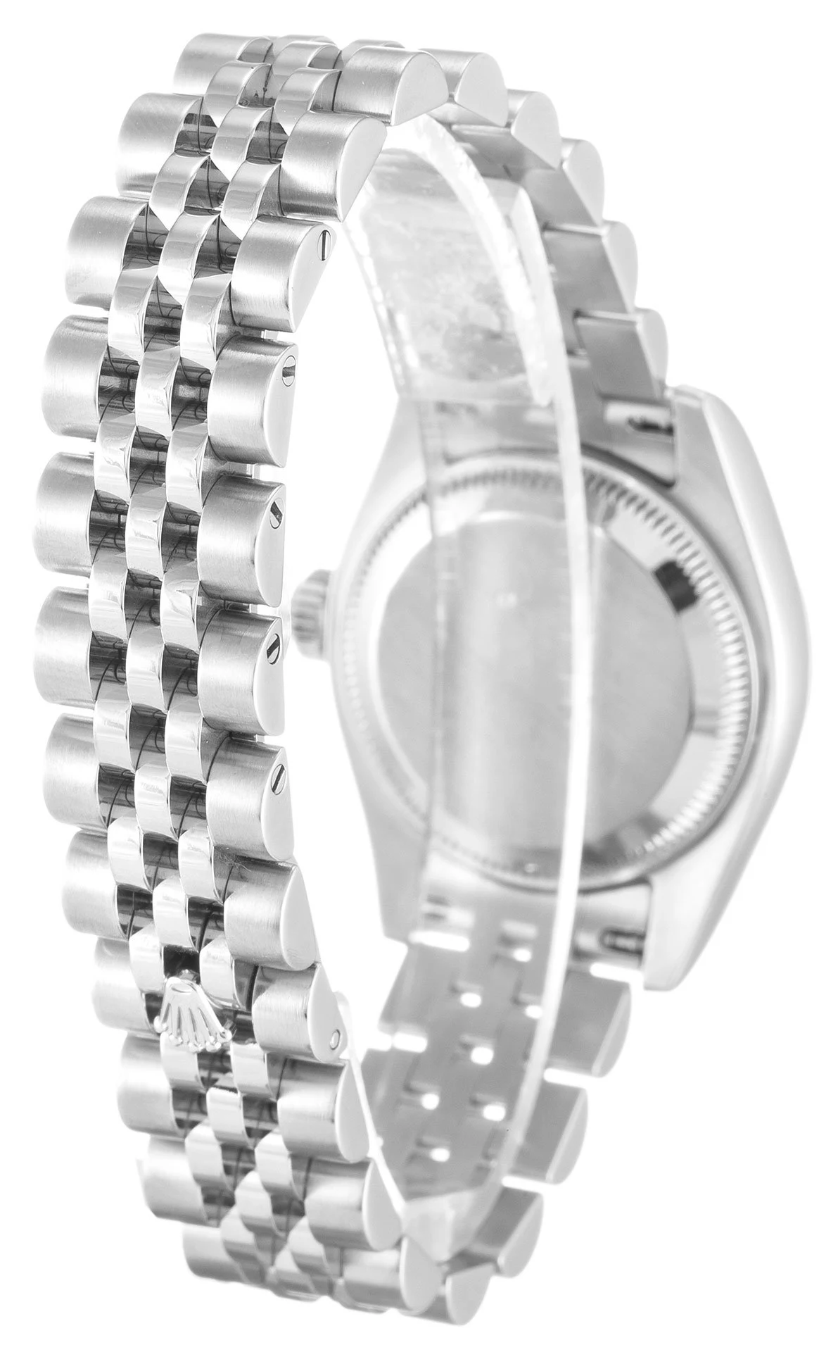 Lady-Datejust silberfarbenes Zifferblatt 179174 Schrägansicht