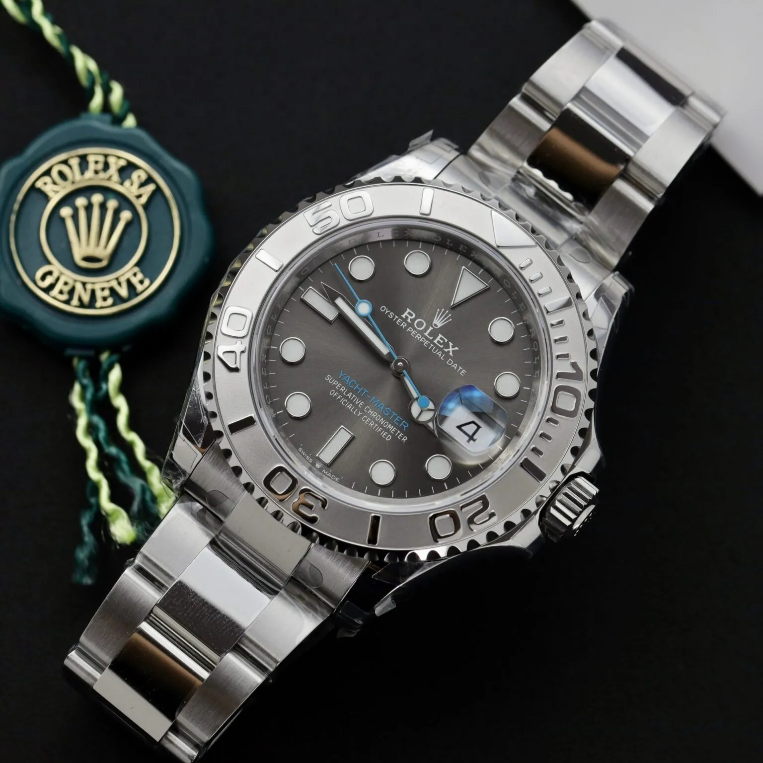 Rolex Yacht-Master rhodiumfarbenes Zifferblatt 126622 – Replik – Bild 11