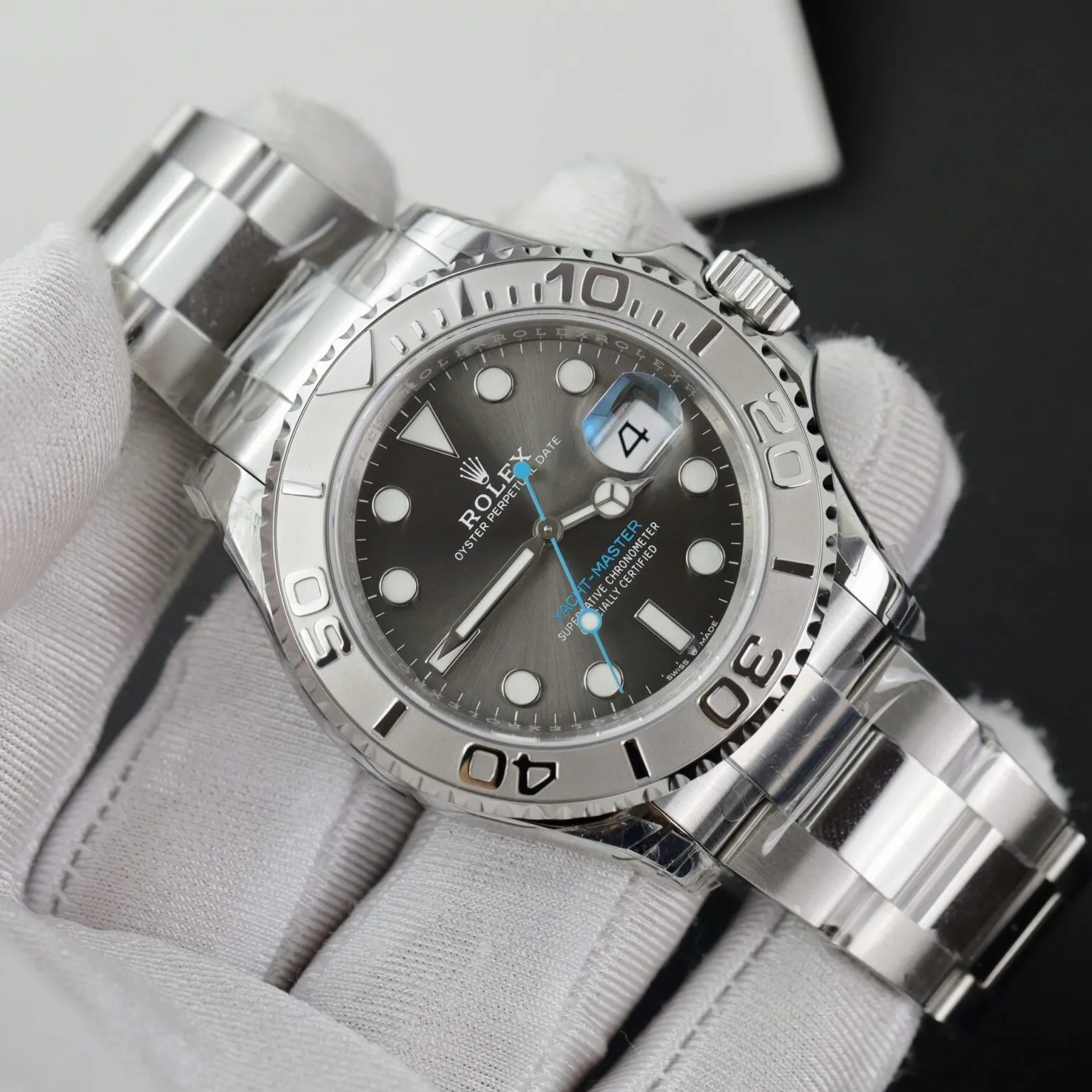 Rolex Yacht-Master rhodiumfarbenes Zifferblatt 126622 – Replik – Bild 3