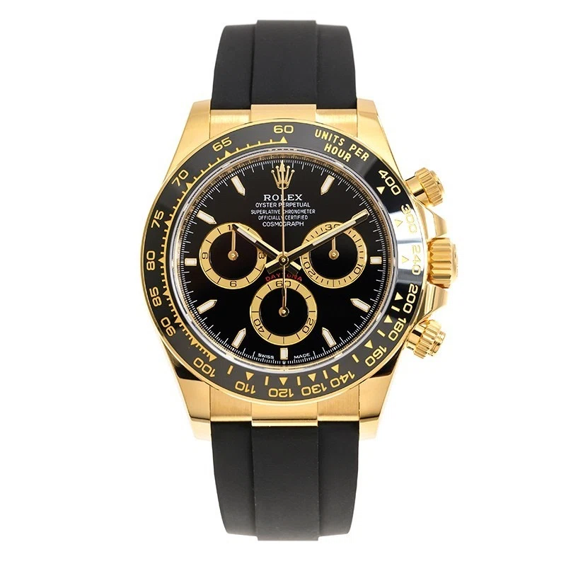 Superclone Daytona schwarzes Zifferblatt 126518LN Perspektivansicht