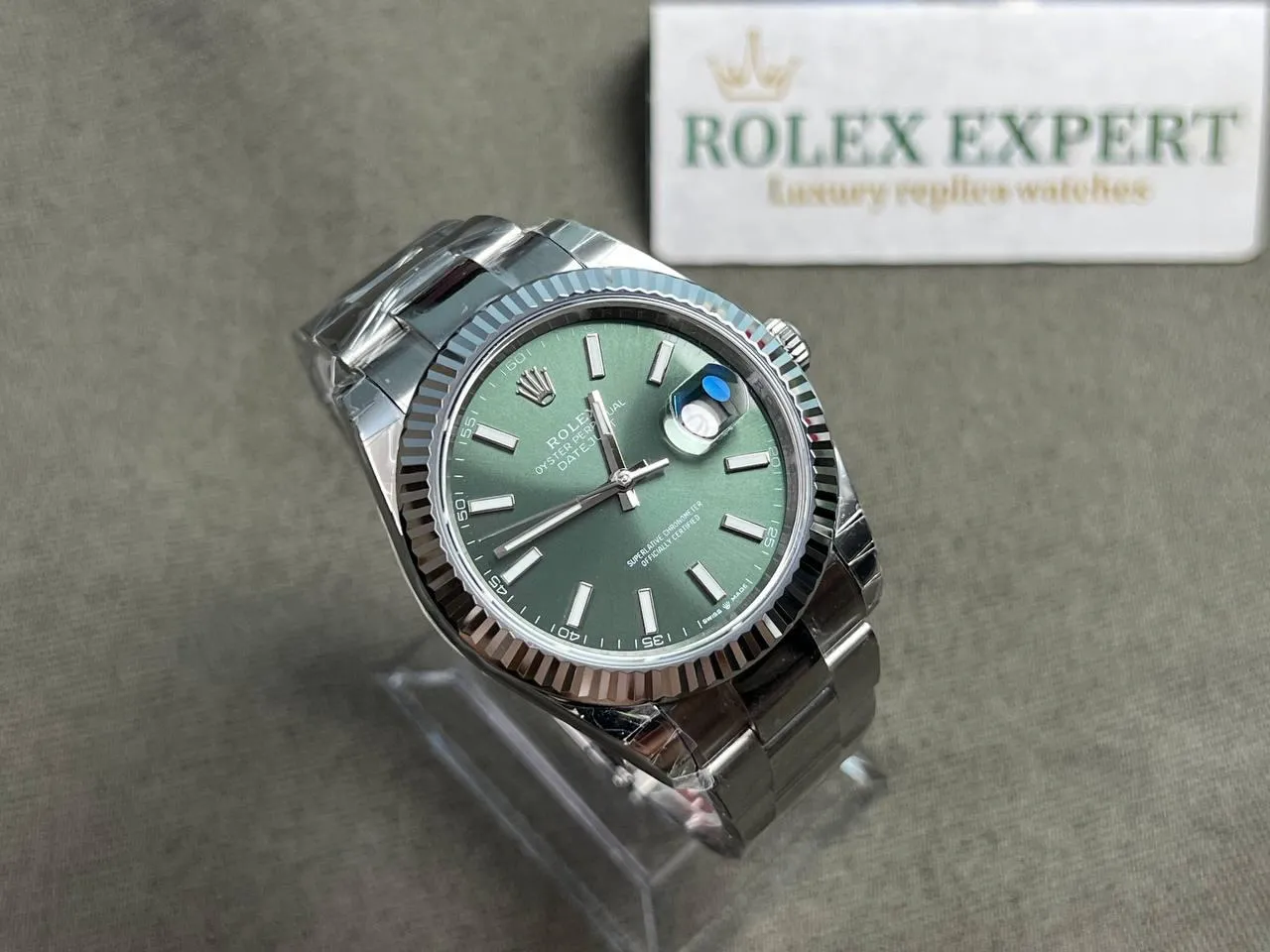 Rolex Datejust mintgrünes Zifferblatt 126334-0027 41 mm – Bild 4