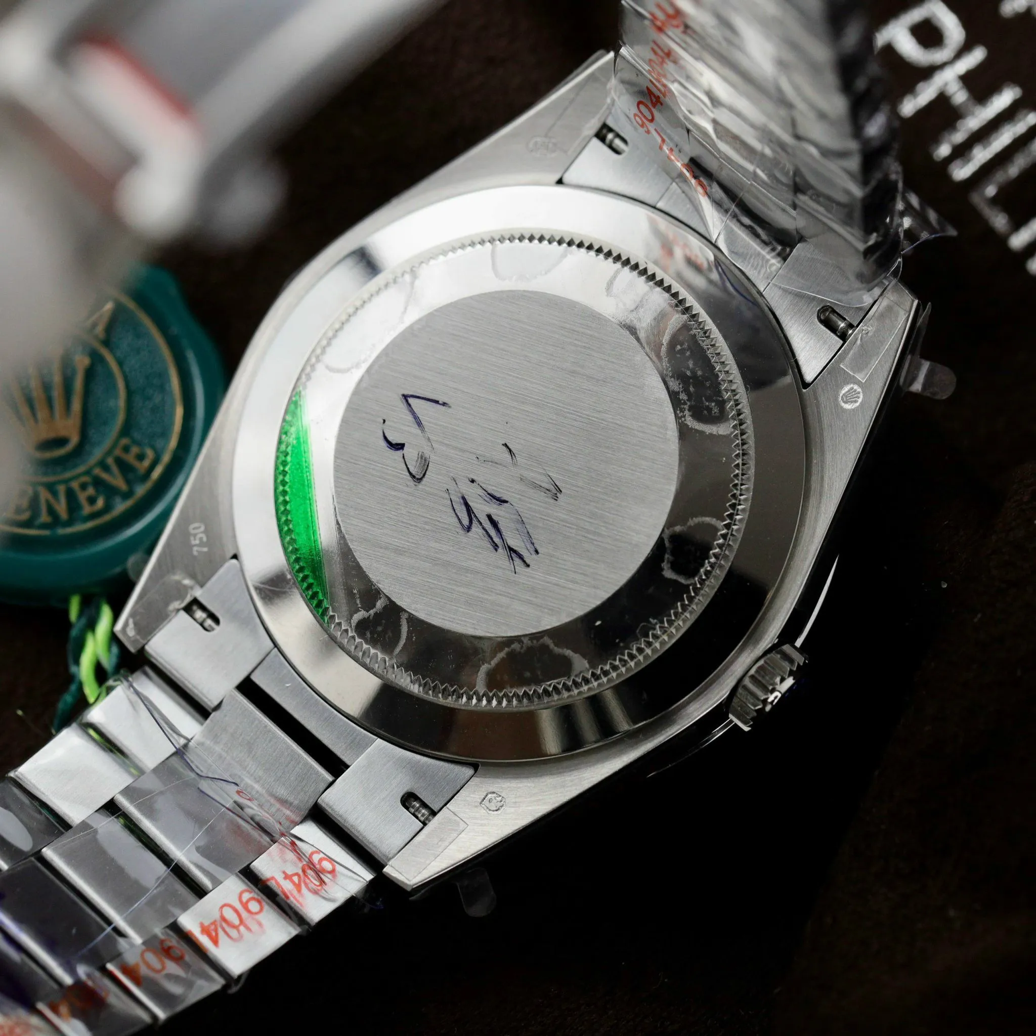 Day Date silberfarbenes Zifferblatt Geriffelt Lünette Presidential Armband