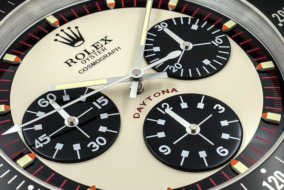 Wanduhr – DAYTONA PAUL NEWMAN Nahaufnahme