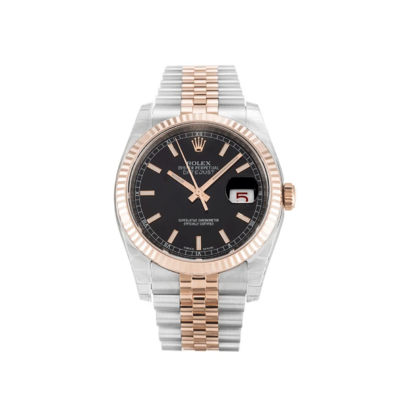 Datejust schwarzes Zifferblatt 116231-2