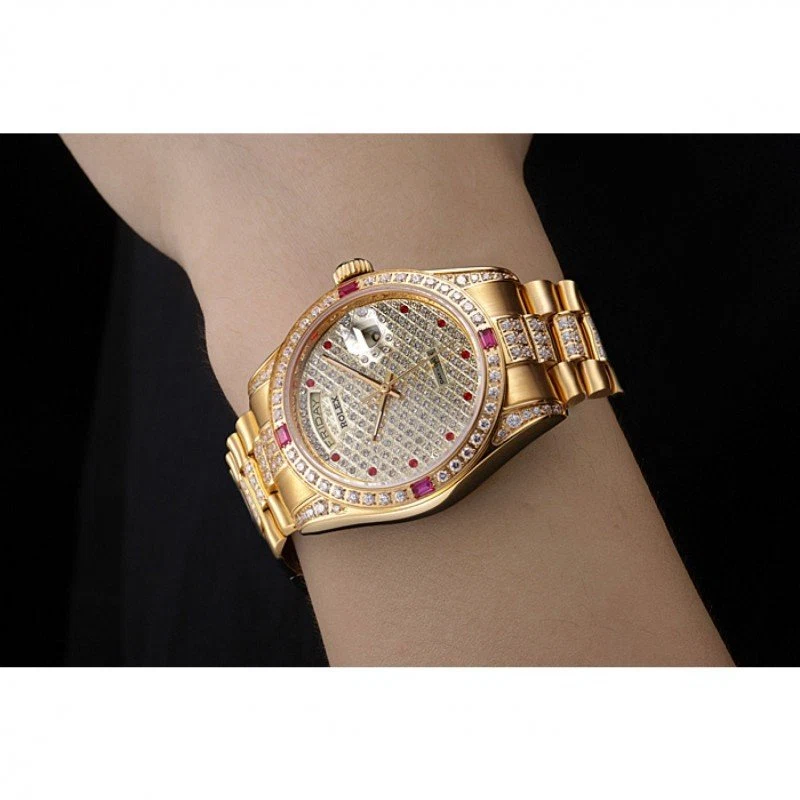 Superclone Day-Date Zifferblatt mit Diamantbesatz 621614 Optisches Detail