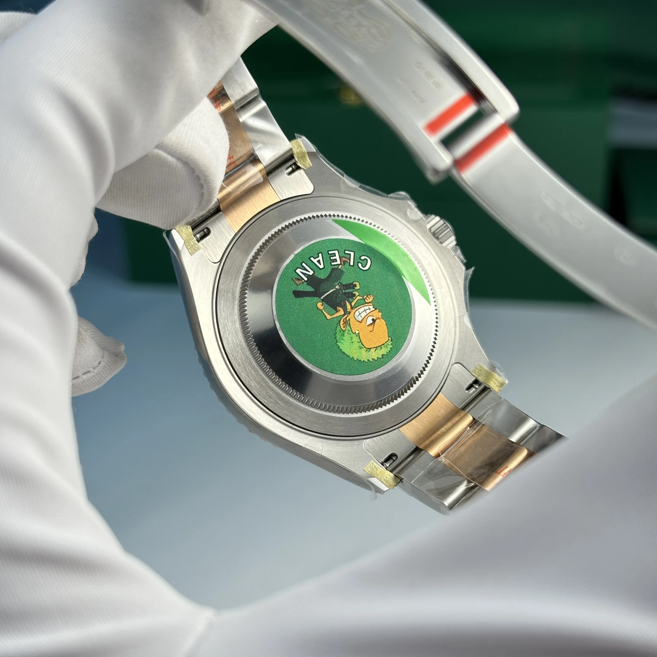 Yacht-Master schokoladenbraunes Zifferblatt 126621 Nahaufnahme