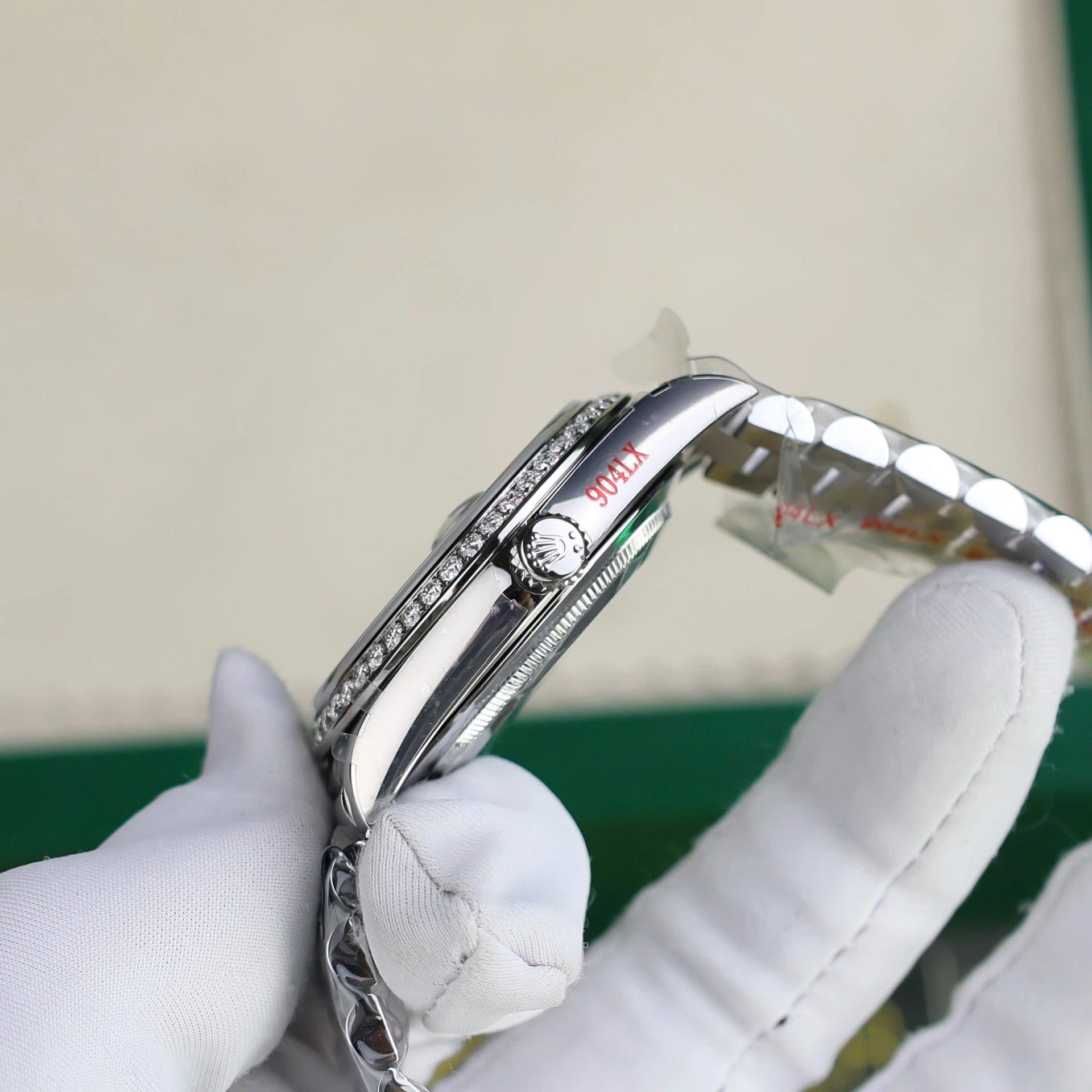 Rolex Day-Date mit Diamantbesatz-Pavé Zifferblatt 128349rbr-0006 36 mm – Superclone – Bild 10