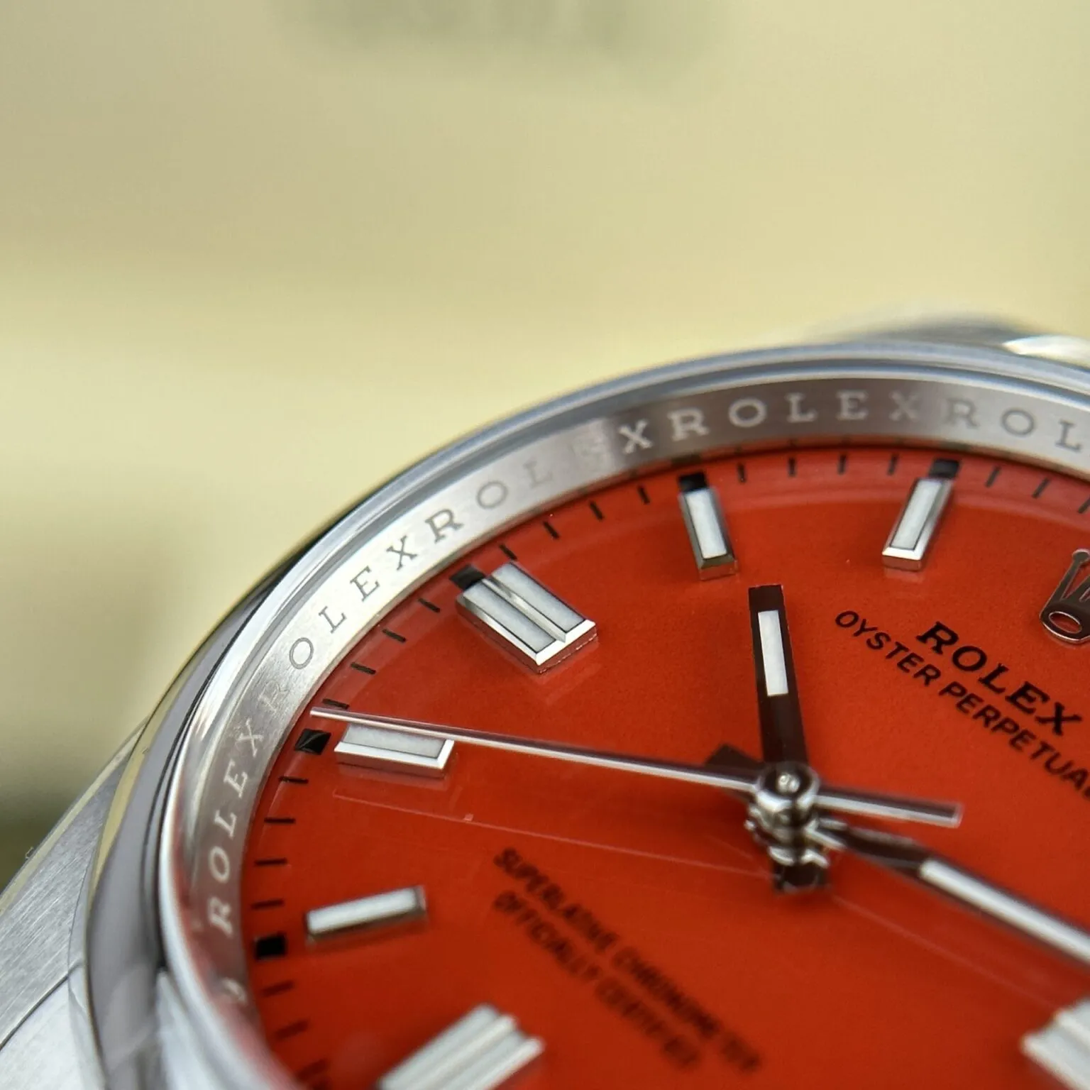 Oyster Perpetual Rot Zifferblatt Oyster Armband