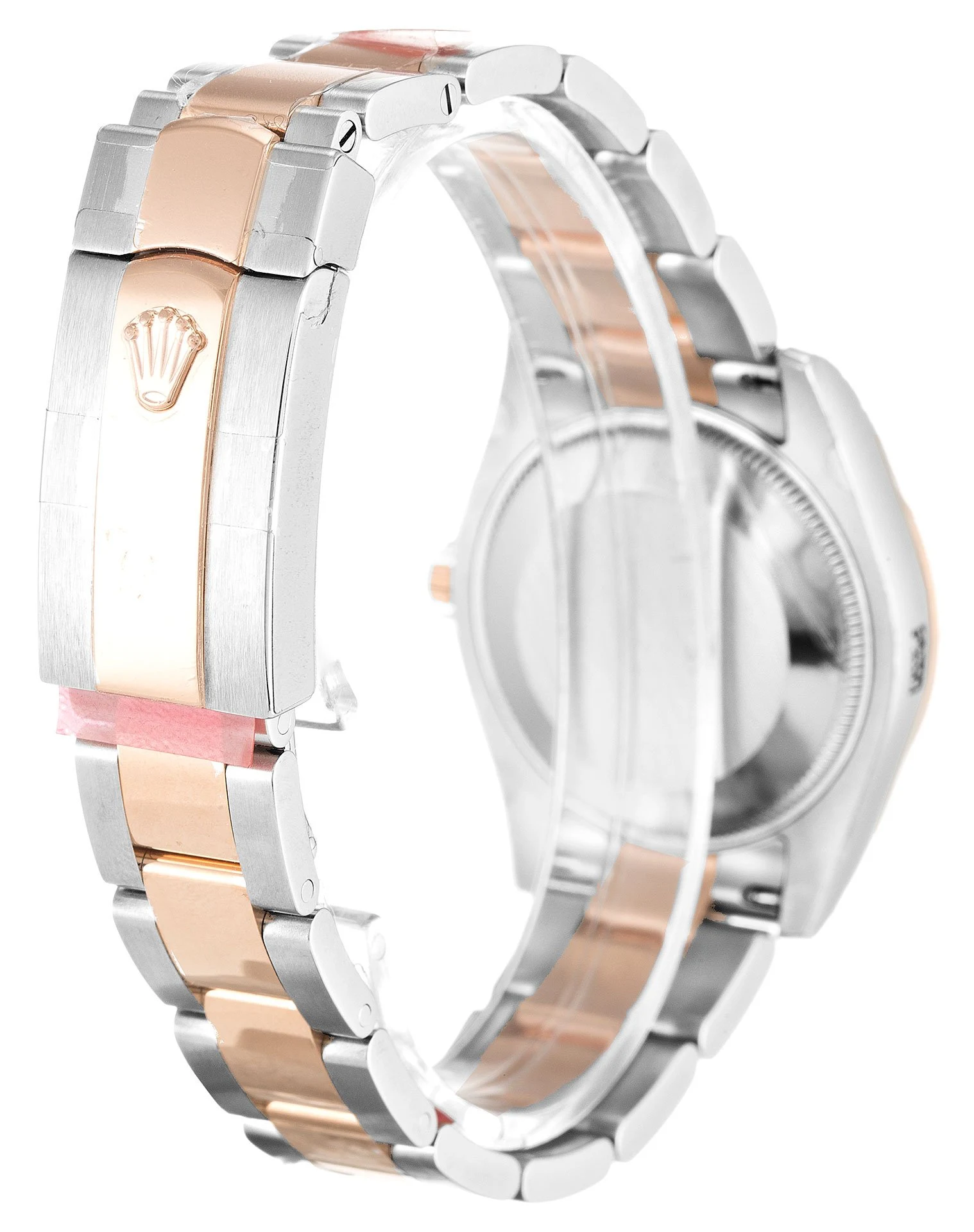 Lady-Datejust weißes Zifferblatt mit Blumenmuster 178341 Schrägansicht