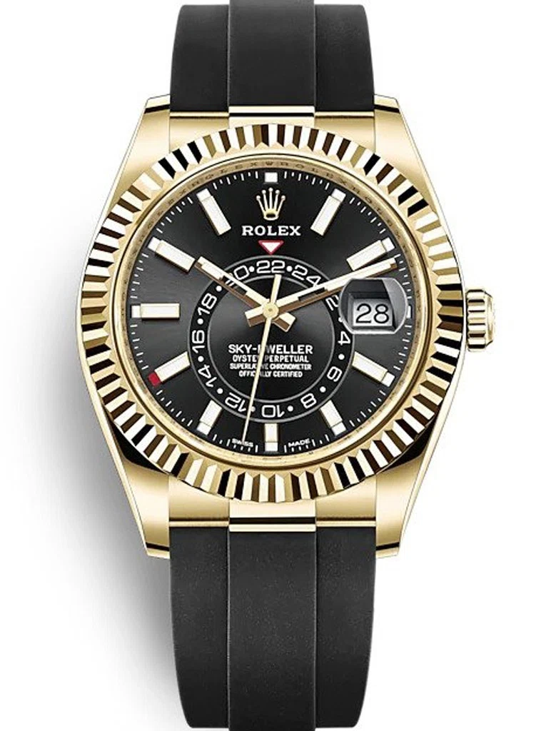 Superclone Sky-Dweller schwarzes Zifferblatt 326238