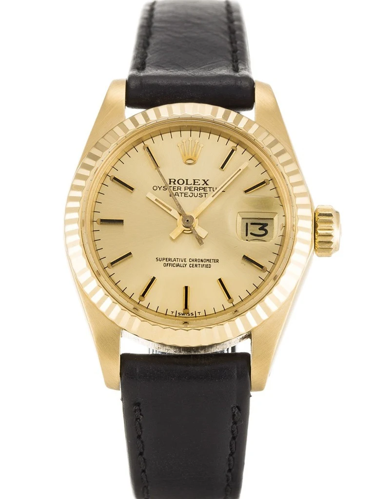 Lady-Datejust champagnerfarbenes Zifferblatt 6917