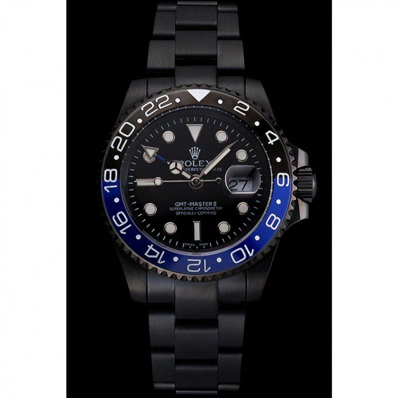 Superclone GMT-Master II schwarzes Zifferblatt PR18239 Perspektivansicht