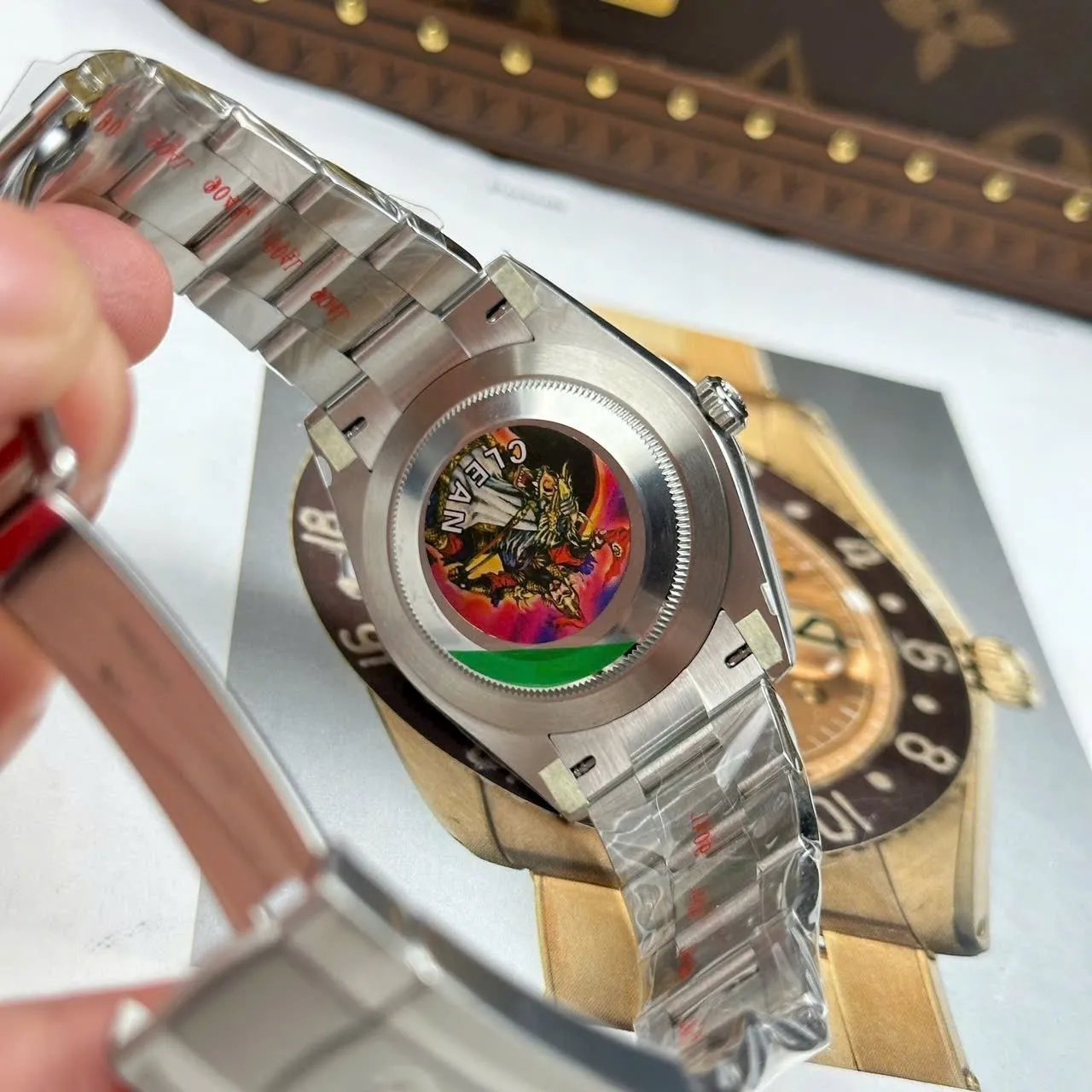 Oyster Perpetual silberfarbenes Zifferblatt Smooth Lünette Oyster Armband