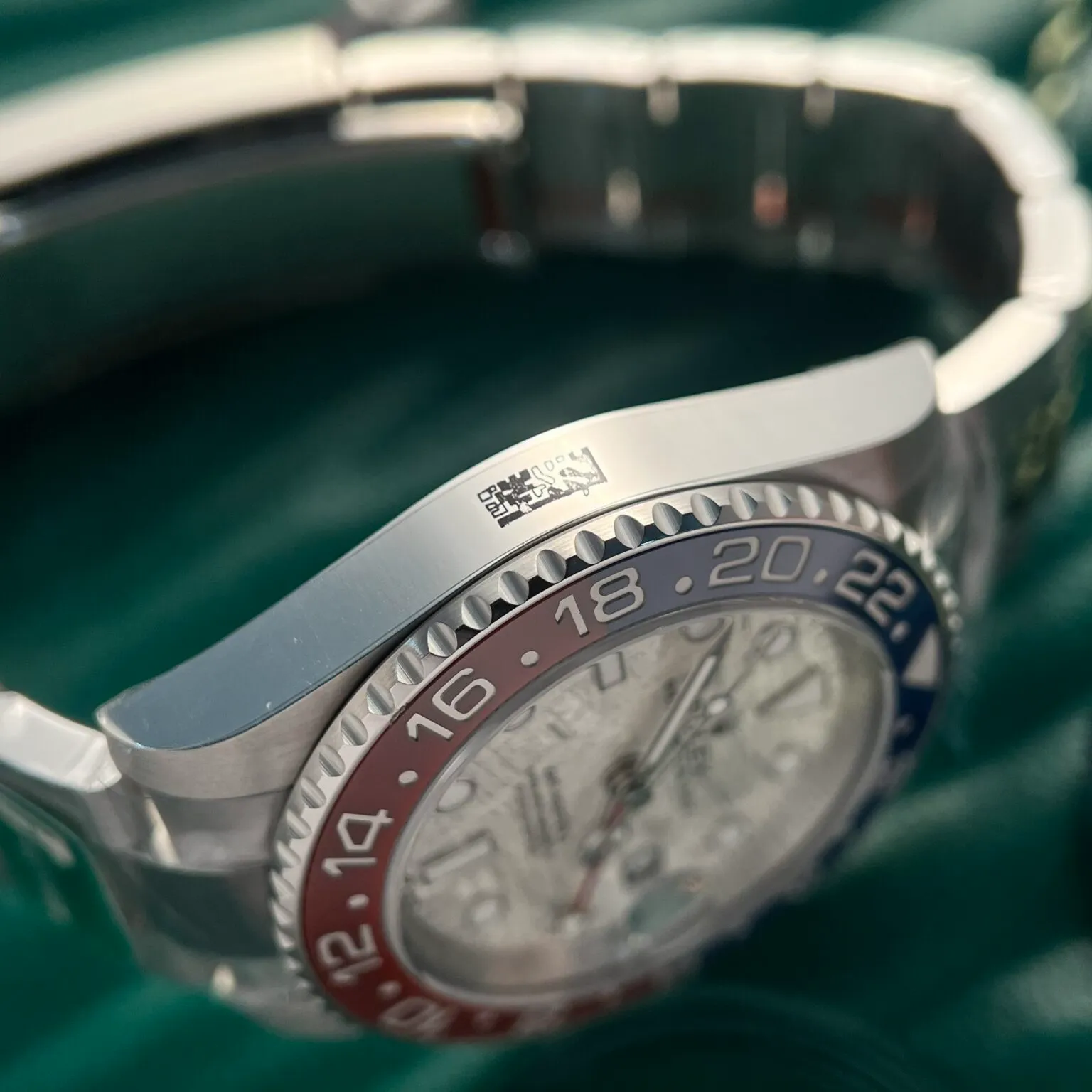 GMT Master II Superman Meteorit-Zifferblatt Blau Rot Lünette